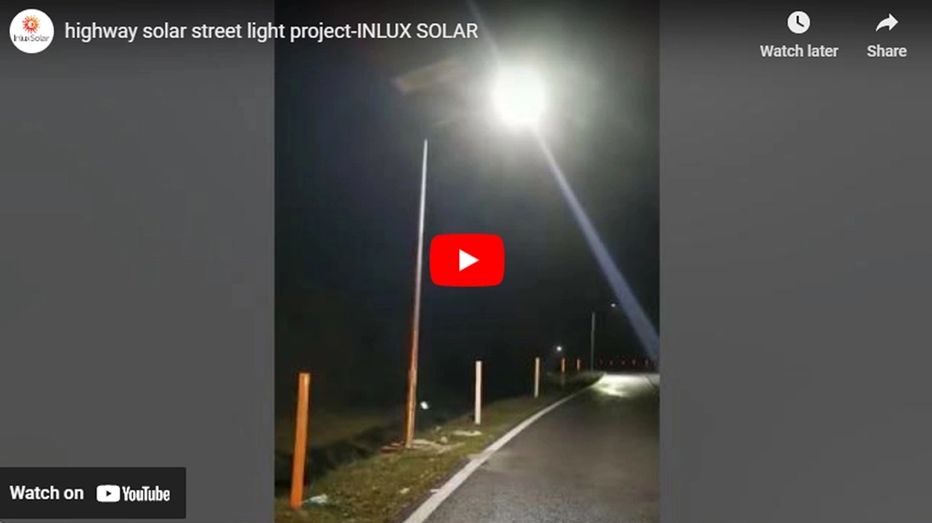 Proyecto de farola solar para carretera-INLUX SOLAR