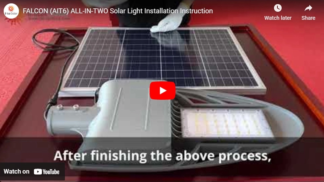 Instrucción de instalación de farola solar todo-en-dos FALCON (AIT6)