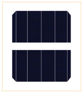 half cut solar panel