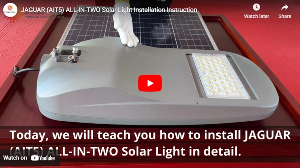 Instrucción de instalación de luz solar JAGUAR (AIT5) ALL-IN-DOS